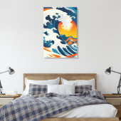 De perfecte Japanse golf Canvas Afdruk (Insitu (Slaapkamer))