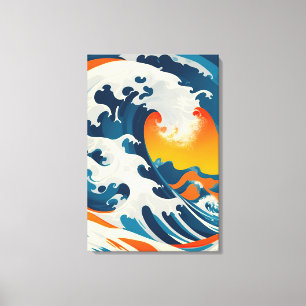 De perfecte  Japanse golf Canvas Afdruk