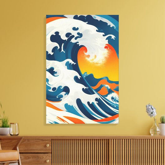 De perfecte Japanse golf Canvas Afdruk (Insitu (Woonkamer))