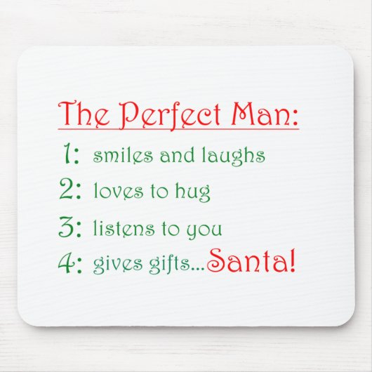 De perfecte Man-mousepad Muismat (Voorkant)