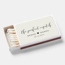 De perfecte match Elegant bruiloft bevoordeelt mat