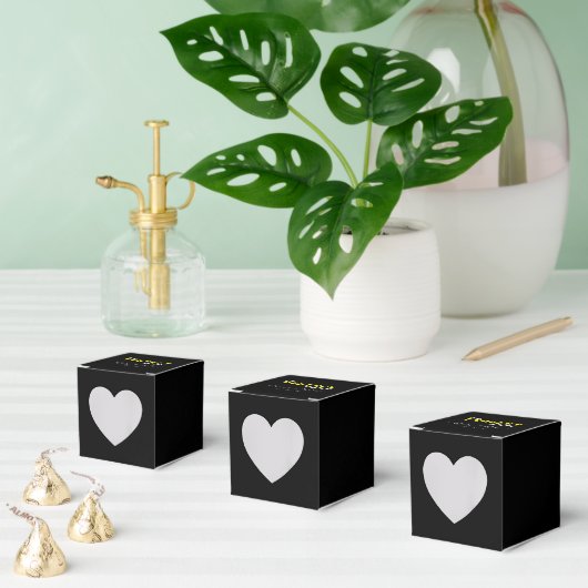 De PERFECTE Match - Heart 2x2x2 Favor Box Bedankdoosjes (Meervoudige)
