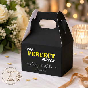 De PERFECTE Match - Medium Gevel Favor Doos Bedankdoosjes