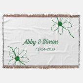 De perfecte match voeg koppel naam datum textuur j deken (Voorkant)