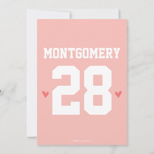 De perfecte match Voetbal bruiloft uitnodiging (Achterkant)