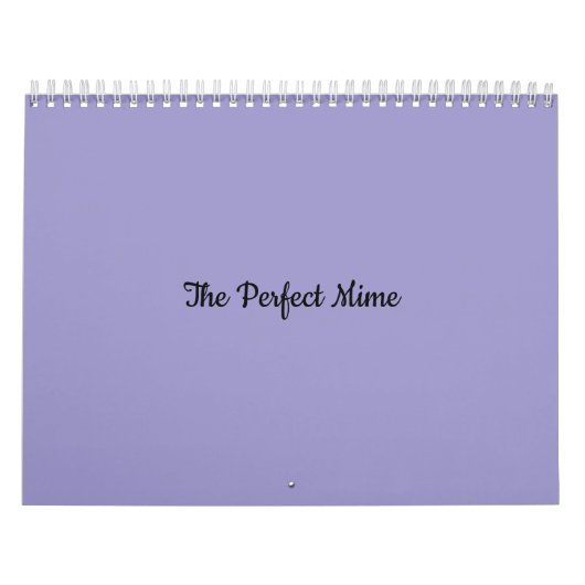 De perfecte Mime-kalender Kalender (Hoes)