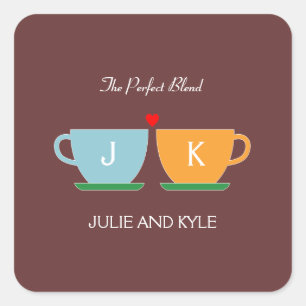 De perfecte mix bruiloft gunst Sticker / envelop