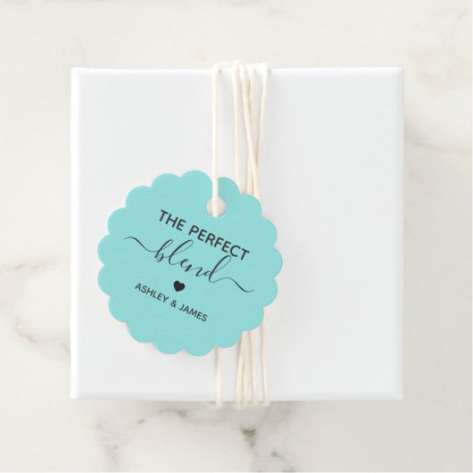 De perfecte mix cadeau Label, koffie bruiloft guns Bedankjes Labels (In situ)