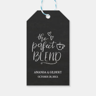 De Perfecte Mix Cute Script Krijtbord Trouw Cadeaulabel