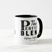 De perfecte mix huwelijksfeest cadeau gunsten mok (Voorkant rechts)