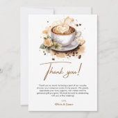 De Perfecte Mix Koffie Bruiloft Koppels Bruiloftsf Bedankkaart (Voorkant)
