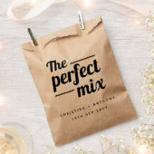 De perfecte Mix Wedding Snack Favor Bag Bedankzakje (Geknipt)