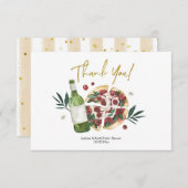 De Perfecte Paar Pizza en Bier Bedankkaart (Voorkant / Achterkant)