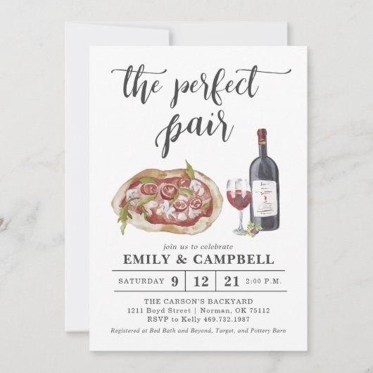 De Perfecte Paar Uitnodiging (Voorkant)