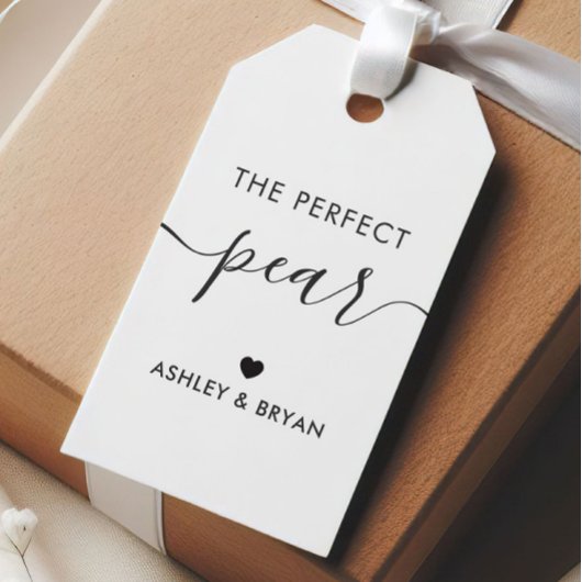 De Perfecte Peer Tag, Thuisgemaakte Gift Tag, Kraf Cadeaulabel