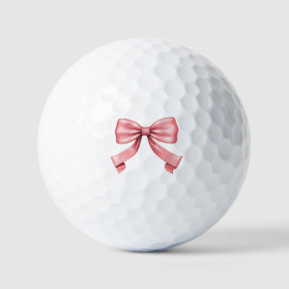 De perfecte roze boog golfballen