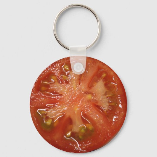 De perfecte Slice Tomato Sleutelhanger (Voorkant)