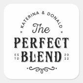 De perfecte weddenschap vierkante sticker (Voorkant)