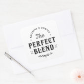 De perfecte weddenschap vierkante sticker (Envelop)