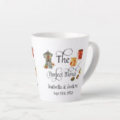 De perfecte witte bruiloft voor het mengen latte mok (Rechterhoek)