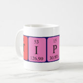 De periodieke mok van de lijstnaam van de tip (Voorkant links)