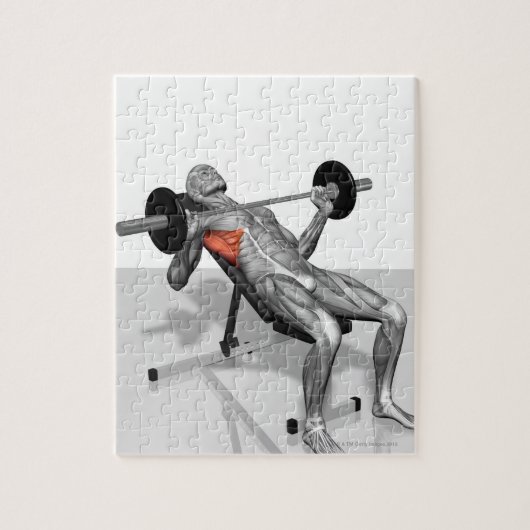 De Pers 2 van de Bench van de inline Legpuzzel (Verticaal)