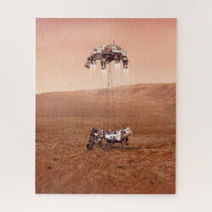 De Perseverance Rover landt veilig op Mars. Legpuzzel