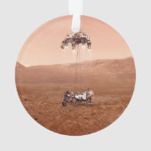 De Perseverance Rover landt veilig op Mars. Ornament (achterkant)