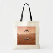 De Perseverance Rover landt veilig op Mars. Tote Bag (Voorkant)