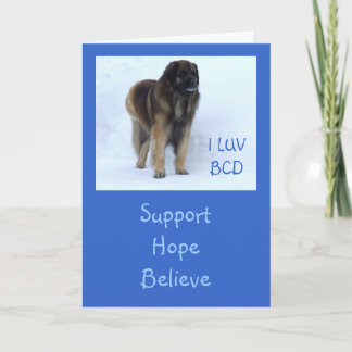 De Personaliseerbare "Steun, Hoop, gelooft" Kaart