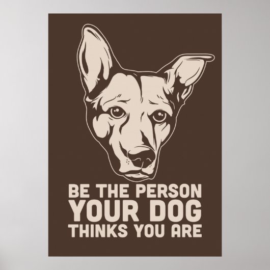 de persoon die je hond denkt dat je bent poster (Voorkant)