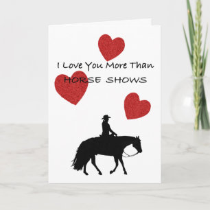 De Persoon Grappig Valentijn van het paard Feestdagen Kaart