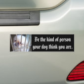 De persoon zijn bumpersticker (Op auto)