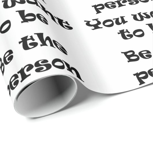 De persoon zijn die u papier wilt omwikkelen (Rol Hoek)