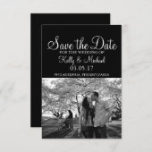 De persoonlijke Foto bewaart de Datum Save The Date (Voorkant / Achterkant)