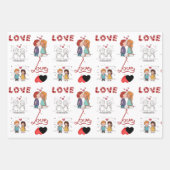 De persoonlijke het verpakken van het Weddenschap Inpakpapier Vel (Voorkant)