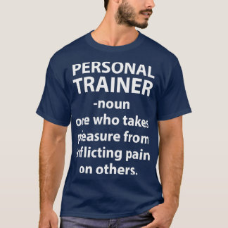 De persoonlijke trainer neemt genoegen met het toe t-shirt