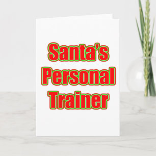 De persoonlijke trainer van de Kerstman Feestdagen Kaart