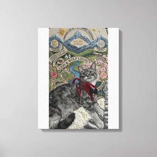 De Perzische kat Canvas Afdruk (Voorkant)