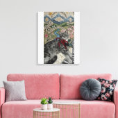 De Perzische kat Canvas Afdruk (Insitu (Woonkamer))
