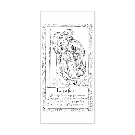 De Perzische - Maple Wood Art Stamp Rubberstempel (Afrduk)