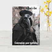 De Pest Doctor Halloween Kaart (Gele Bloem)