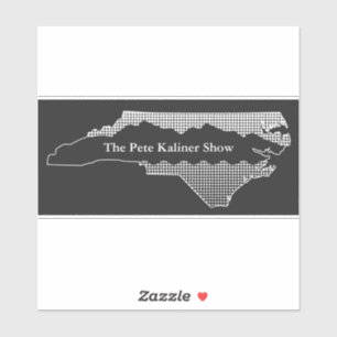 De Pete Kaliner Show staat logo sticker - zwart