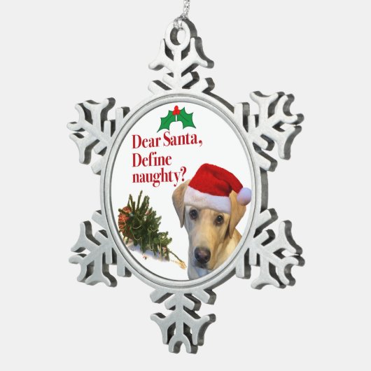 De Pewter Ornament van het Naughty Lab (Rechts)