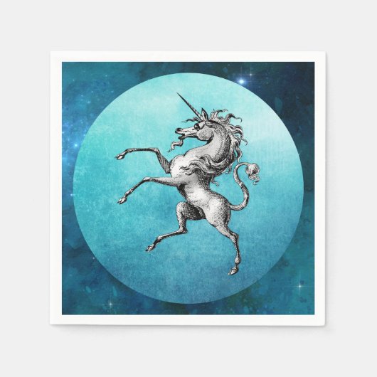 De Pewter Unicorn Servet (Voorkant)