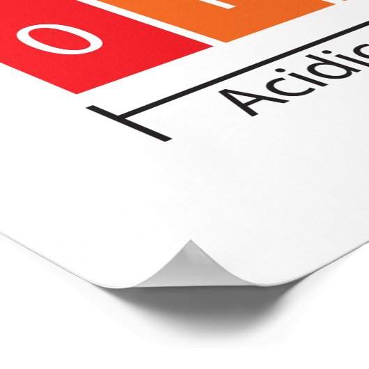 De pH-schaal Poster (Hoek)