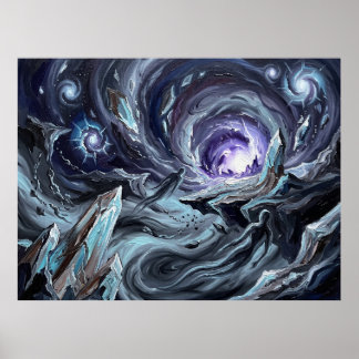 De Phantom Zone Starry Night DC Comics Poster
