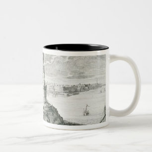 De Pharos Alexandrië, bord 9 van "Entwurf ei Tweekleurige Koffiemok