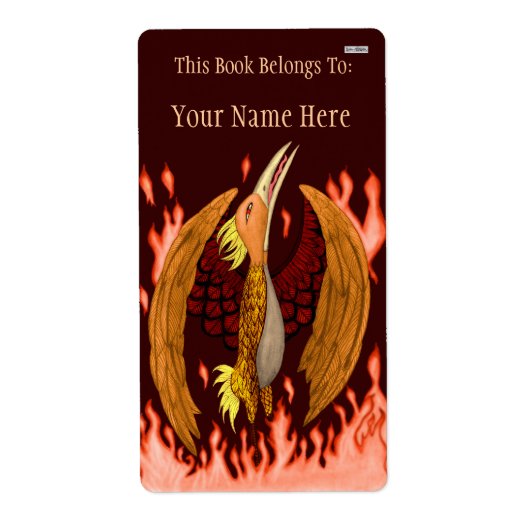 De Phoenix Bookplate Etiket (Voorkant)
