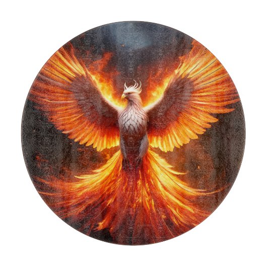 De Phoenix Herboren Snijplank (Voorkant)